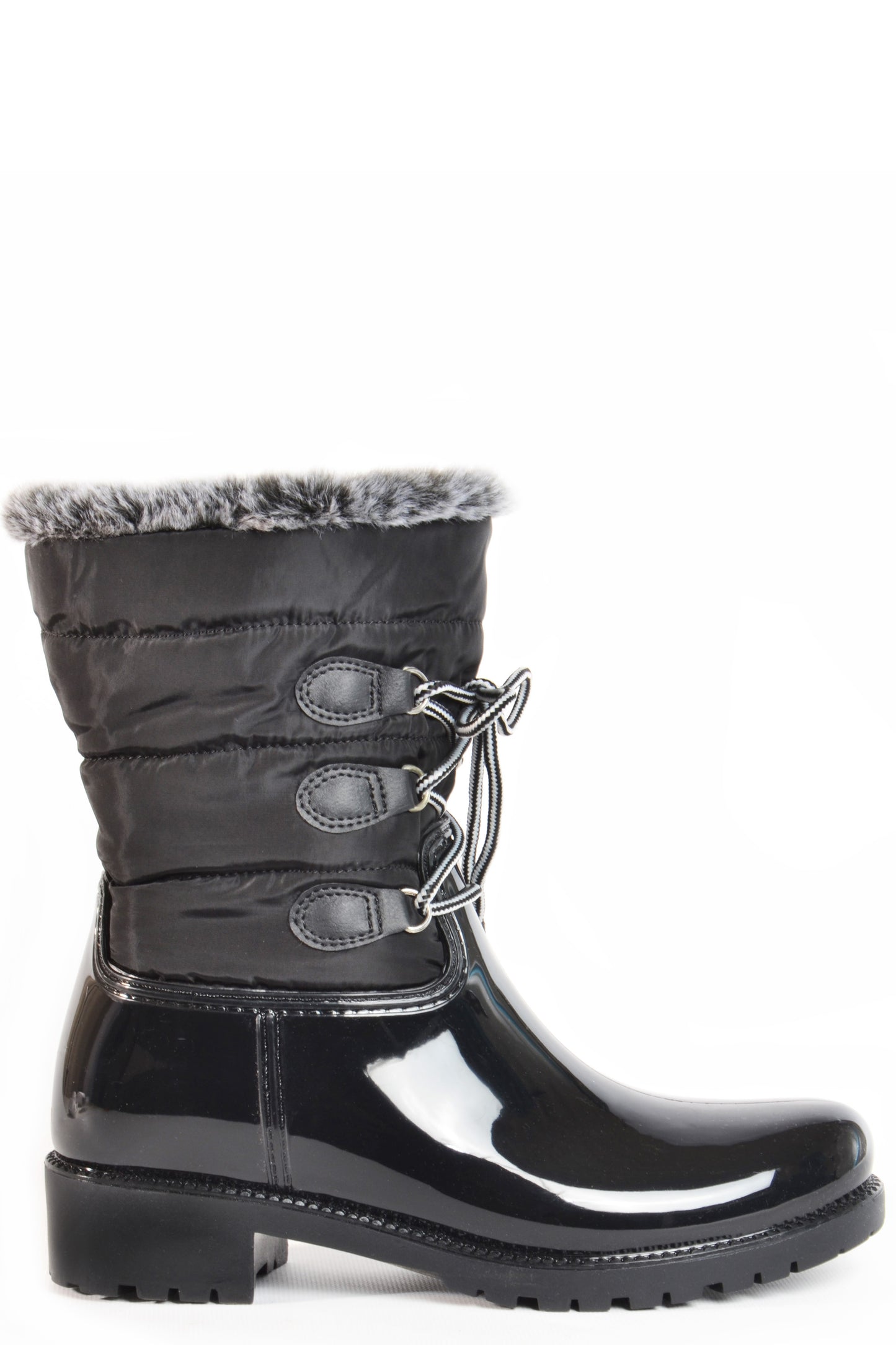 dav Helena luxury faux bunny fur lined boot waterproof