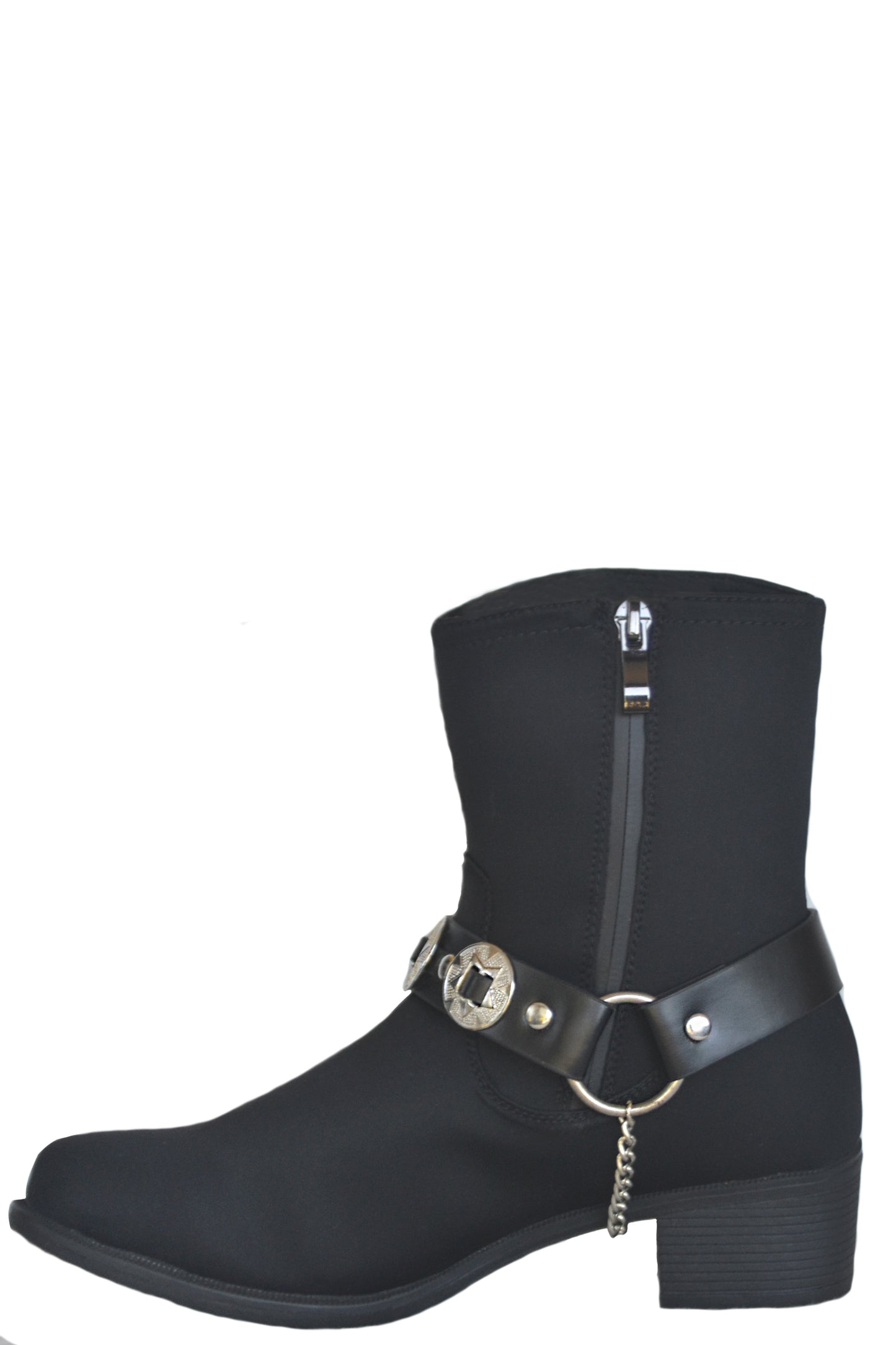 MANHATTAN BREATHABLE WATERPROOF MID-HEIGHT NYLON BOOT WITH CONCHO BELT