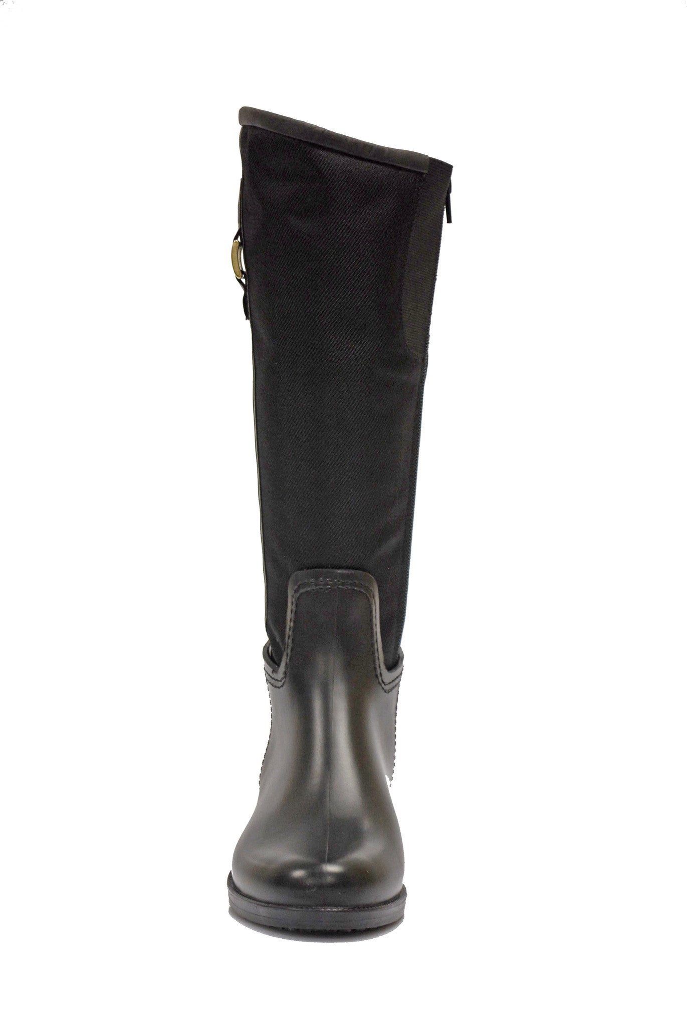 Women's fashion weatherproof foldable dav rainboot Fairfield Black/Flint