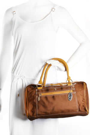 Small East West Handbag brown and gold